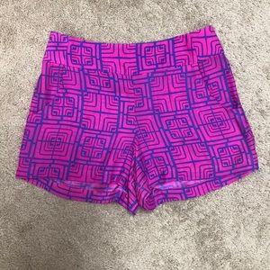 Alice and Trixie pink and blue silk shorts
